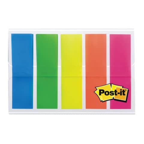 Segnapagina removibili Post-it® Index Mini full color con dispenser fluo assortiti  conf. da 100 - 683-HF5EU
